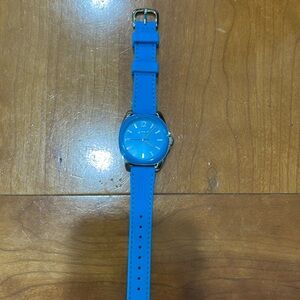 Coach Turqouise watch with matching silicon band
